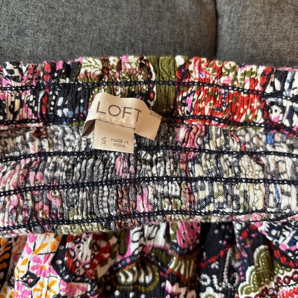 Loft Multicolor Patchwork Mini Skirt - image 2